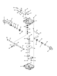 Steering Assembly Diagram and Parts List for Z-FORCES60 (53BH5FJD-53BH5FJD050)(2013) Cub Cadet Lawn Tractor